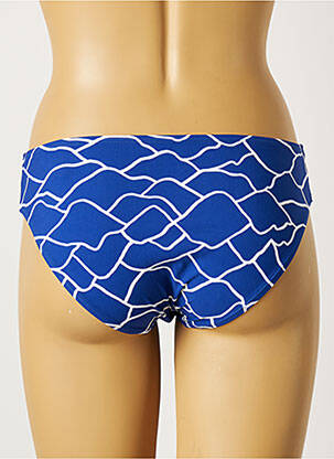 Bas de maillot de bain imprimé fantaisie culotte bleu BELCOR femme