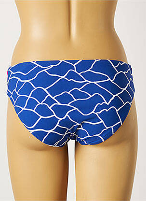 Bas de maillot de bain imprimé fantaisie culotte bleu BELCOR femme