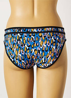 Bas de maillot de bain imprimé fantaisie culotte bleu BELCOR femme