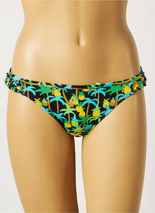 Bas de maillot de bain imprimé tie and dye culotte noir VARIANCE femme