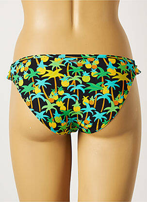 Bas de maillot de bain imprimé tie and dye culotte noir VARIANCE femme