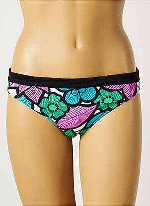 Bas de maillot de bain imprimé fleurs culotte vert CHERRY BEACH femme