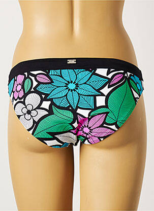 Bas de maillot de bain imprimé fleurs culotte vert CHERRY BEACH femme