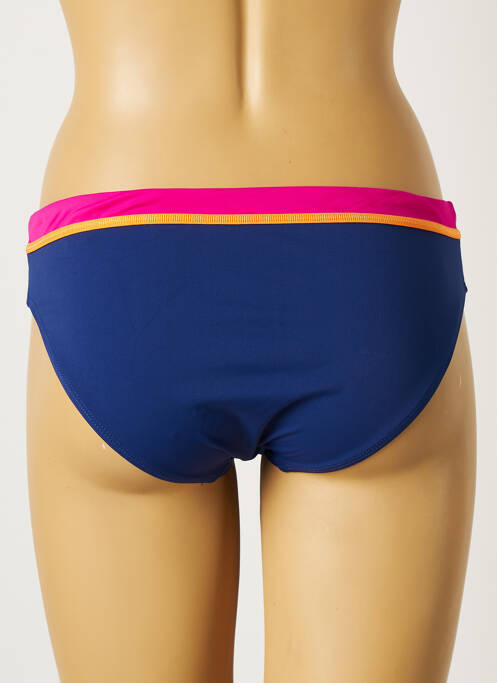 Bas de maillot de bain tissage satiné culotte bleu BELCOR femme