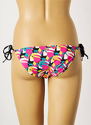 Bas de maillot de bain imprimé fantaisie bikini rose CHERRY BEACH femme