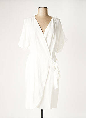 Robe mi-longue blanc B.YU pour femme
