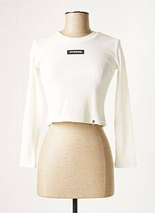 Pull blanc BY SWAN pour femme