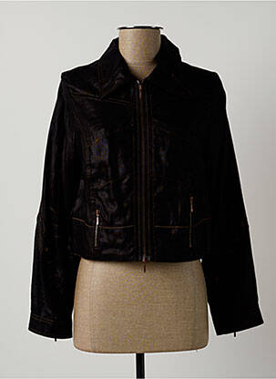 Veste casual poches noir LAUREN VIDAL femme