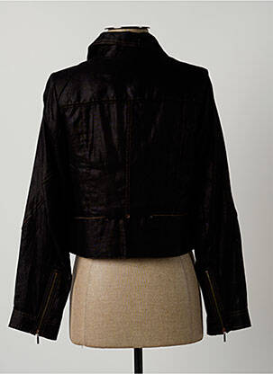 Veste casual poches noir LAUREN VIDAL femme