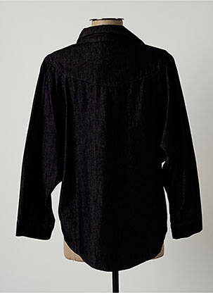 Chemisier col chemisier manches 3/4 noir LAUREN VIDAL femme