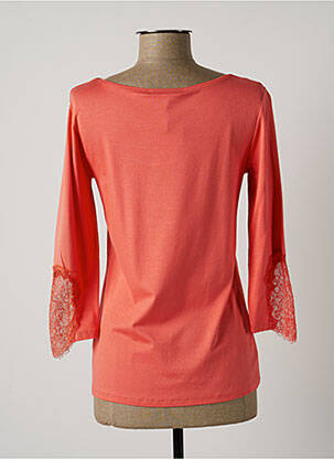 T-shirt manches 3/4 manches 3/4 orange LAUREN VIDAL femme