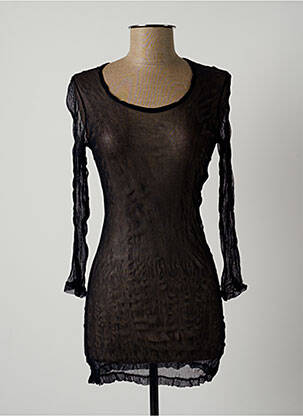 Top stretch manches 3/4 bleu LAUREN VIDAL femme