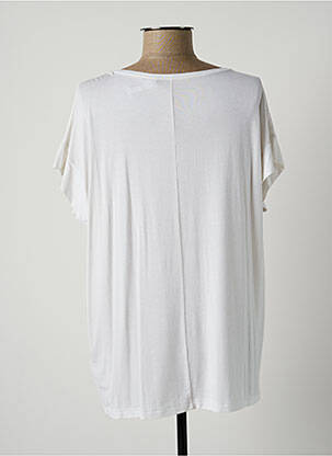 T-shirt coupe droite manches courtes beige LAUREN VIDAL femme