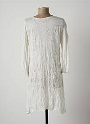 Robe courte blanc LAUREN VIDAL pour femme seconde vue
