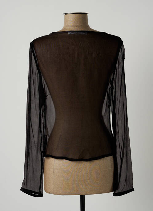 Gilet manches longues noir LAUREN VIDAL pour femme