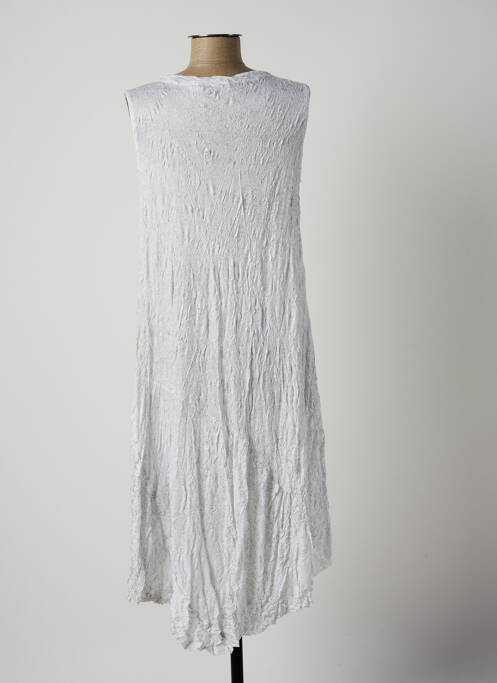 Robe mi-longue blanc LAUREN VIDAL pour femme