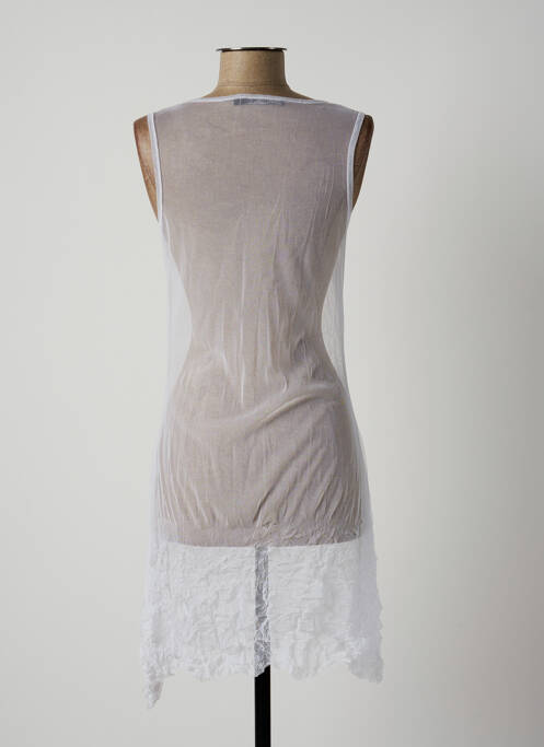 Robe mi-longue blanc LAUREN VIDAL pour femme