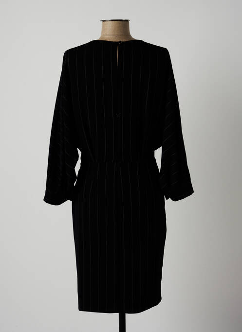 Robe mi-longue noir LAUREN VIDAL pour femme