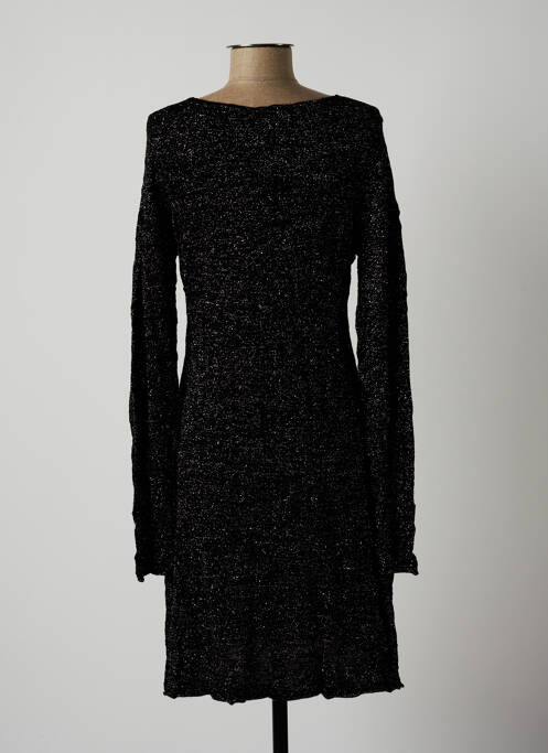 Robe mi-longue noir LAUREN VIDAL pour femme