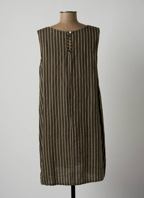 Robe mi-longue vert LAUREN VIDAL femme