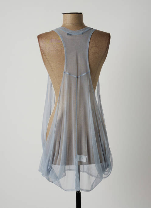 Tunique sans manche bleu LAUREN VIDAL pour femme