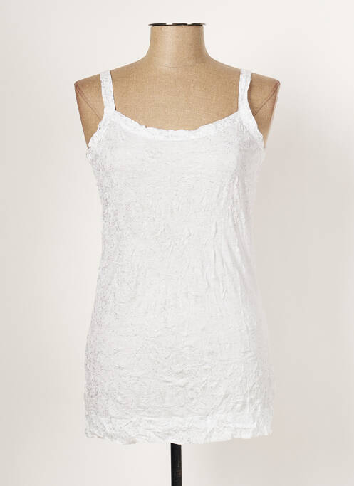 Débardeur blanc LAUREN VIDAL pour femme