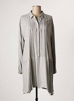 Robe mi-longue manches longues manches longues gris NETWORK femme