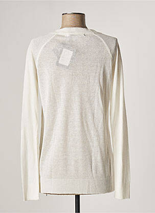Pull coupe droite manches longues beige LAUREN VIDAL femme