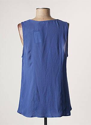 Top stretch sans manche violet LAUREN VIDAL femme