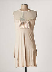 Robe mi-longue beige LAUREN VIDAL pour femme seconde vue