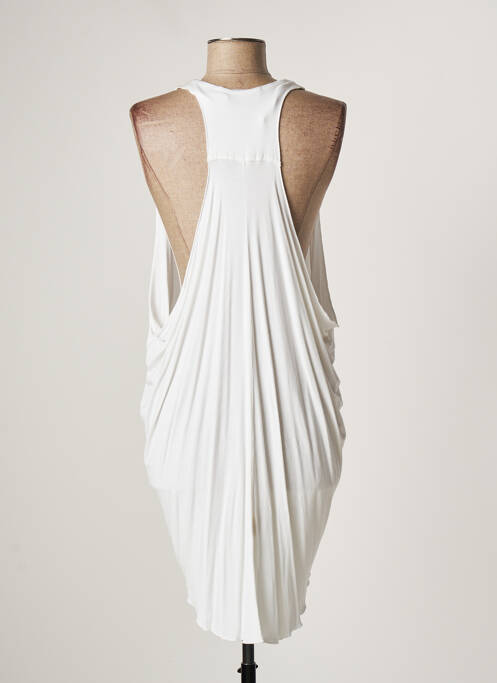 Robe mi-longue blanc LAUREN VIDAL pour femme