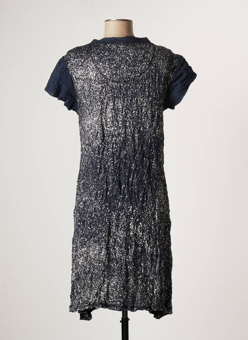 Robe mi-longue bleu LAUREN VIDAL pour femme