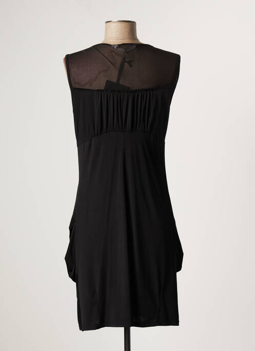 Robe mi-longue noir LAUREN VIDAL pour femme