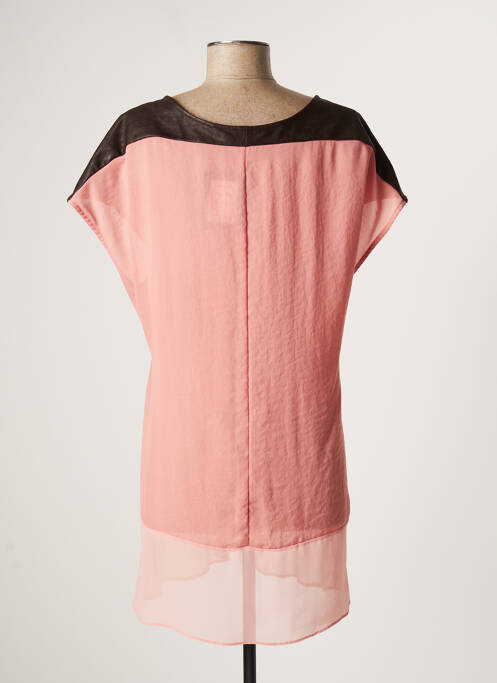 Tunique manches courtes rose LAUREN VIDAL pour femme