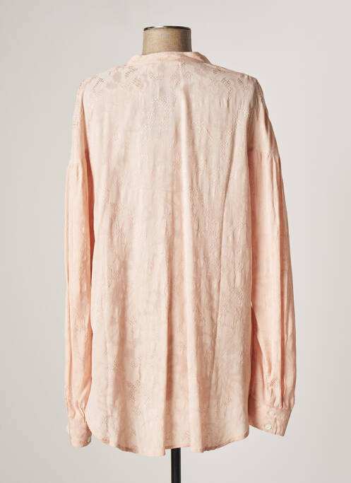 Tunique manches longues rose LAUREN VIDAL pour femme