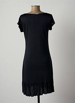 Robe mi-longue manches courtes manches courtes gris LAUREN VIDAL femme