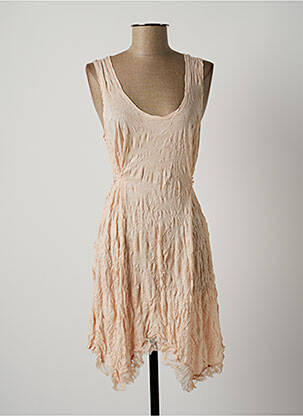 Robe mi-longue sans manche sans manche rose LAUREN VIDAL femme