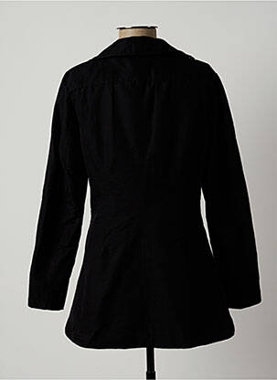 Imperméable finition intérieure doublure satiné sans capuche noir LAUREN VIDAL femme