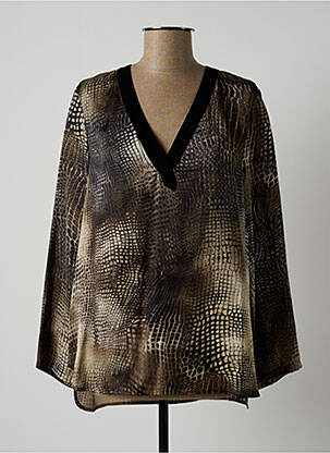 Blouse manches longues manches longues gris LAUREN VIDAL femme