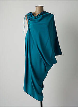 Robe mi-longue bleu LAUREN VIDAL pour femme