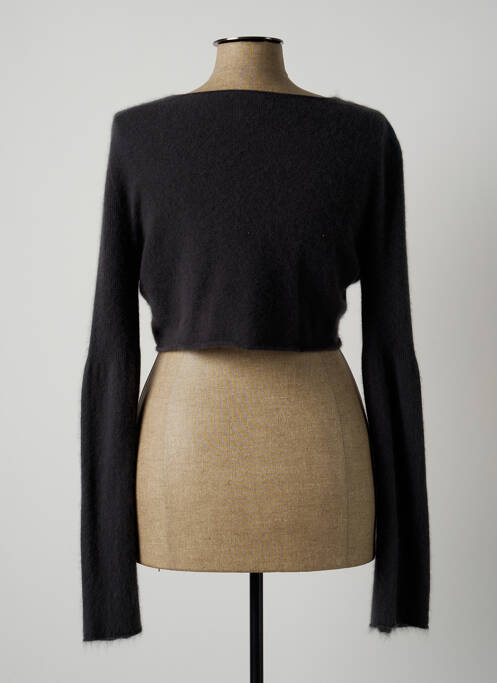 Gilet manches longues gris LAUREN VIDAL pour femme