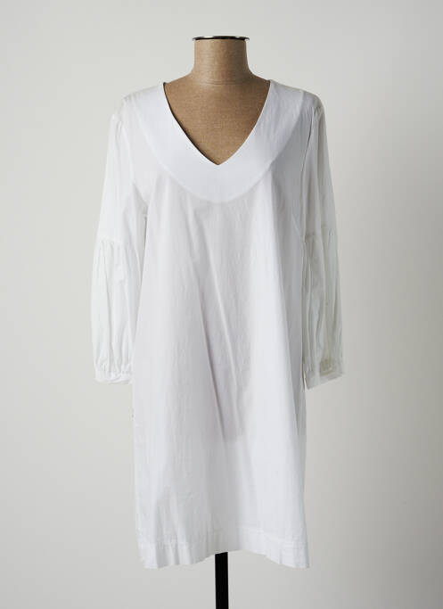 Robe courte blanc LAUREN VIDAL pour femme