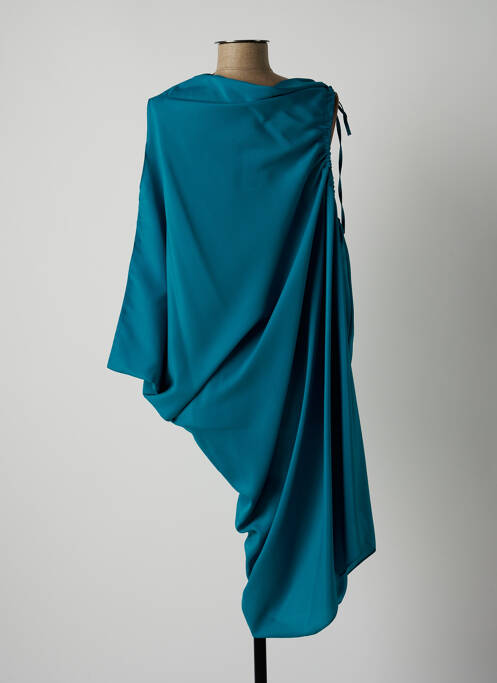 Robe mi-longue bleu LAUREN VIDAL pour femme