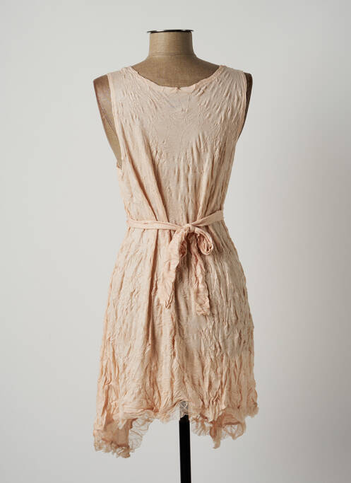 Robe mi-longue rose LAUREN VIDAL pour femme