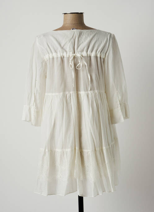 Tunique manches longues blanc LAUREN VIDAL pour femme