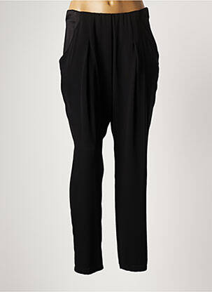 Pantalon slim taille normale taille normale noir LAUREN VIDAL femme