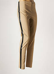 Pantalon slim stretch taille normale beige LAUREN VIDAL femme