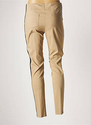 Pantalon slim stretch taille normale beige LAUREN VIDAL femme