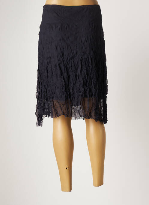 Jupe mi-longue bleu LAUREN VIDAL pour femme