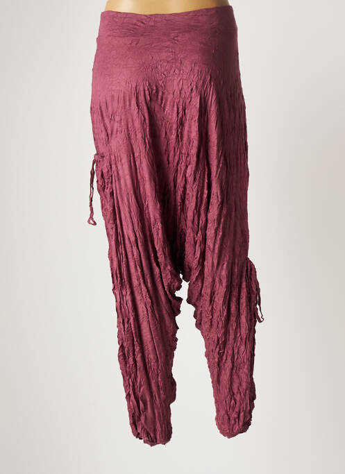 Pantalon droit violet LAUREN VIDAL pour femme